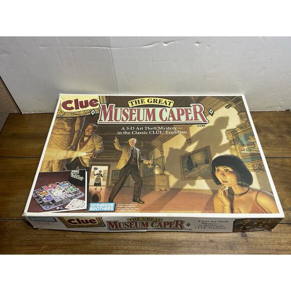 Parker Brothers Games Clue The Great Museum Caper Vintage 3d